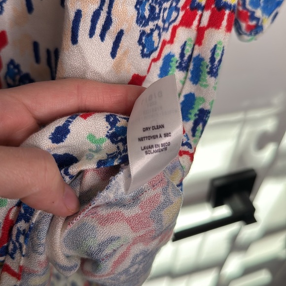 Johnny Was Geometric Open Sleeve Shift Dress - M - Picture 5 of 5